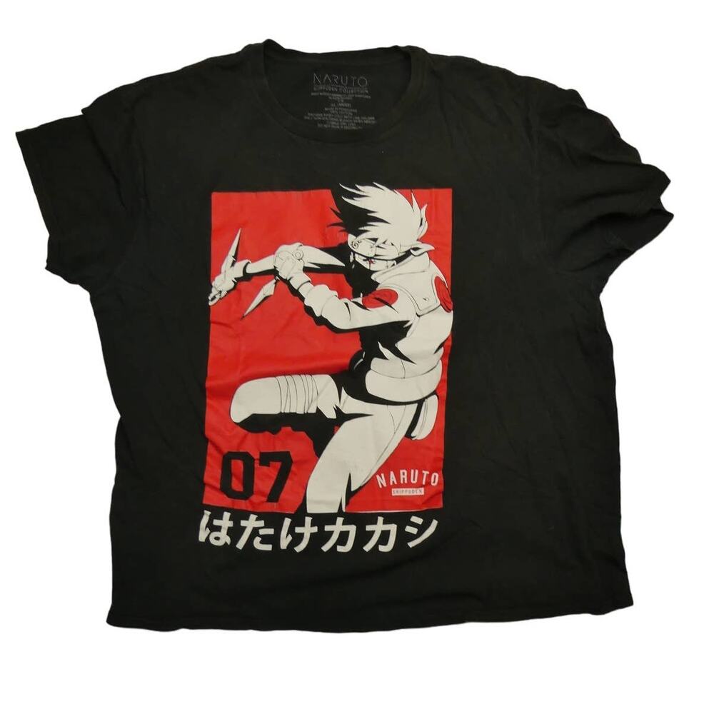 Vintage 2002 XL Naruto Shippuden t-shirt, black